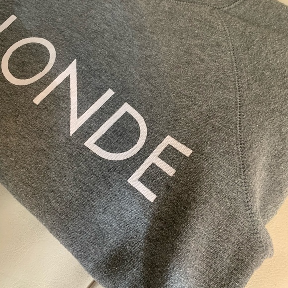 Brunette the Label “BLONDE” crew neck - Picture 3 of 5